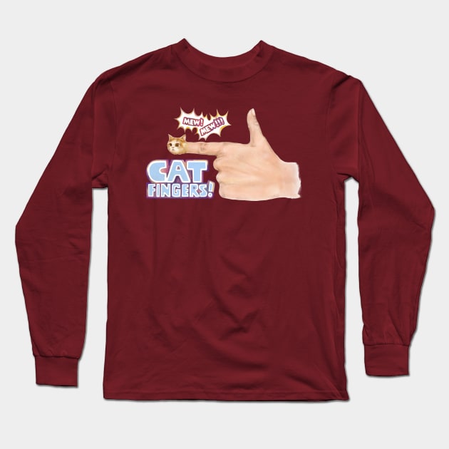 cat fingers - Steven Universe Long Sleeve T-Shirt by art official sweetener